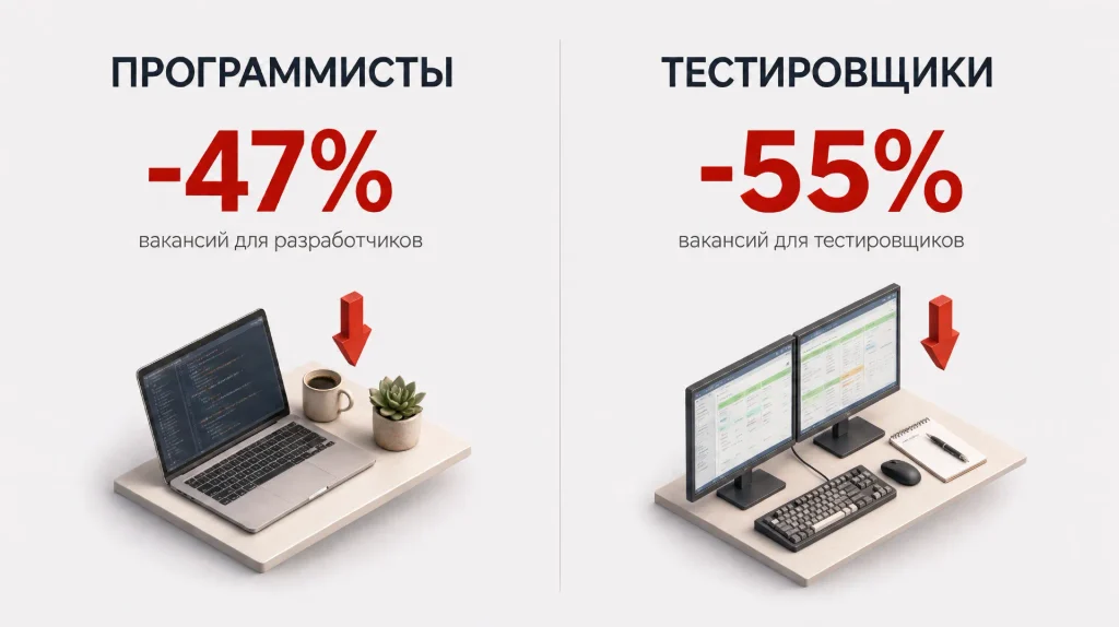 Cпрос на IT-специалистов падает, а у новичков появляются новые возможности
