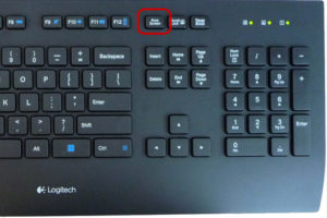Как включить print screen на клавиатуре windows 10