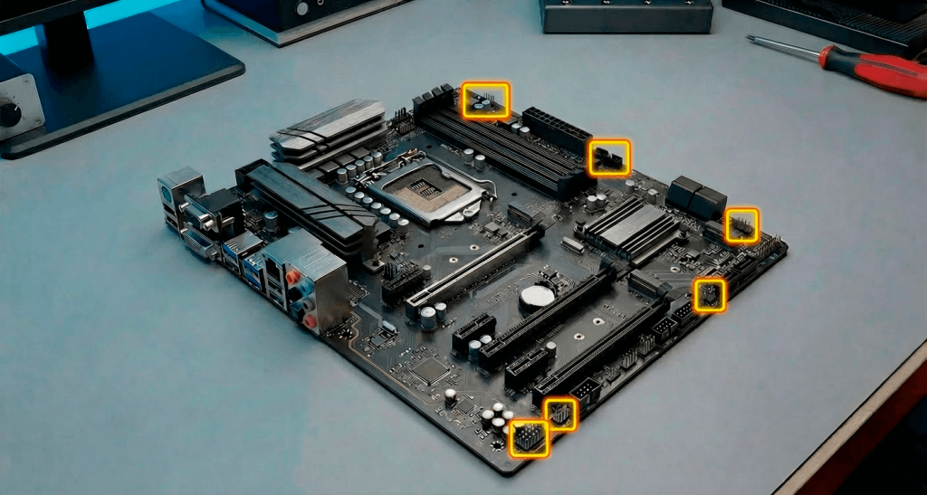 Внутренние разъемы материнской платы: руководство по подключению компонентов ПК