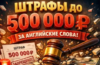Штрафы за английские слова